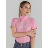 Dapplebay Lady 1/4 Zip Aircut SS Riding Top-Ballet Pink - Breeches.com - Flyclothing LLC