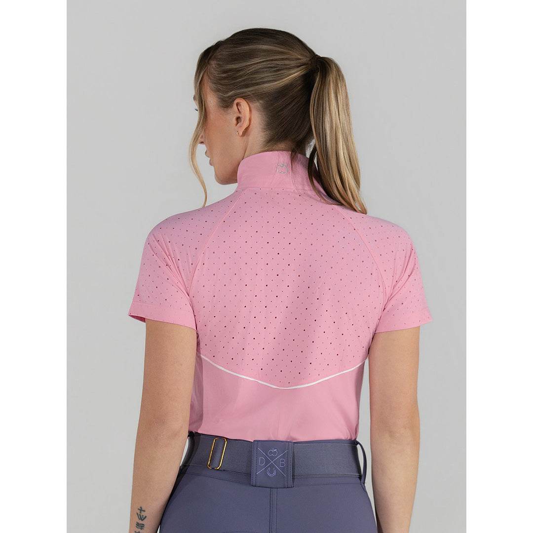 Dapplebay Lady 1/4 Zip Aircut SS Riding Top-Ballet Pink - Breeches.com - Flyclothing LLC
