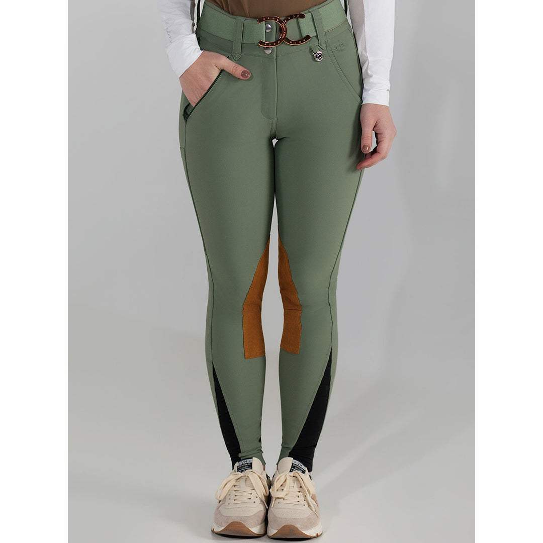 Dapplebay Sport Suede Knee Patch Breeches-Rosemary - Breeches.com - Flyclothing LLC