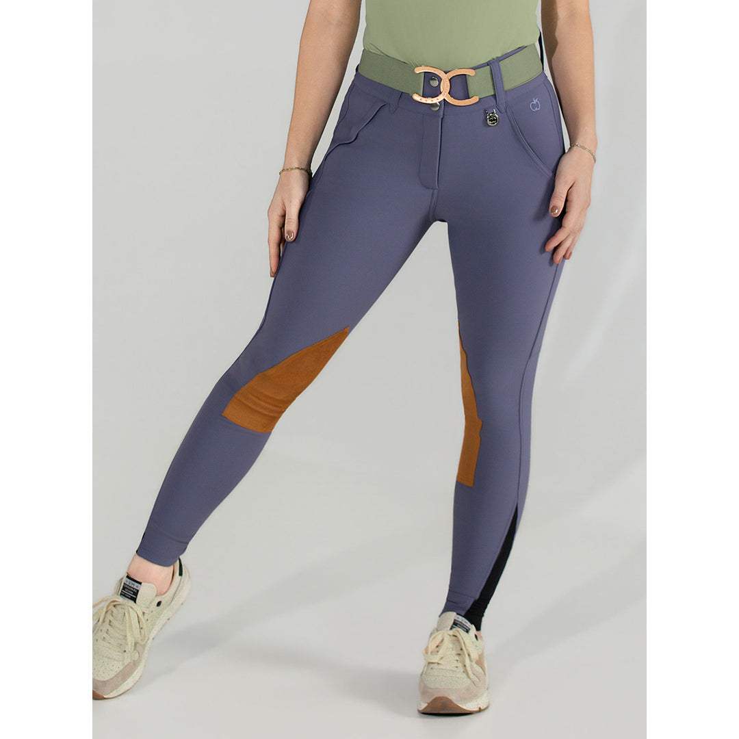 Dapplebay Sport Suede Knee Patch Breeches-Purple Dusk - Breeches.com - Flyclothing LLC