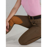 Dapplebay Sport Suede Knee Patch Breeches-Chestnut - Breeches.com - Flyclothing LLC