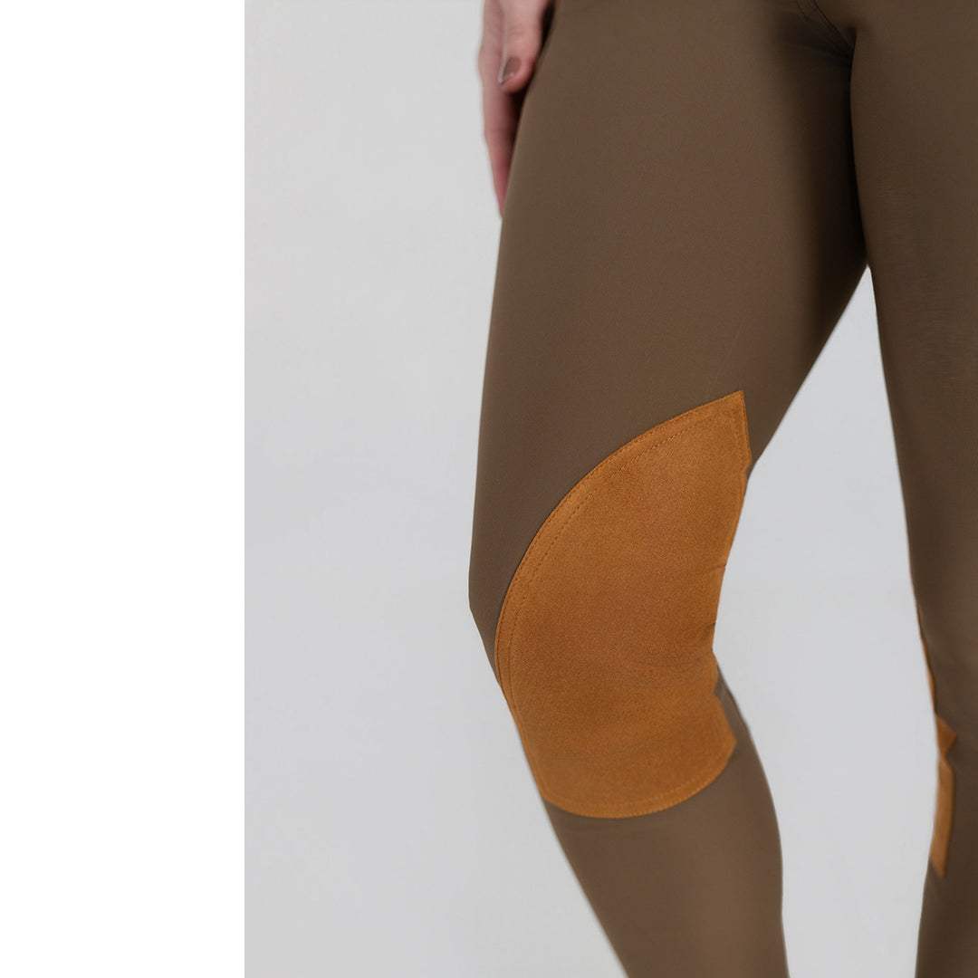 Dapplebay Sport Suede Knee Patch Breeches-Chestnut - Breeches.com - Flyclothing LLC