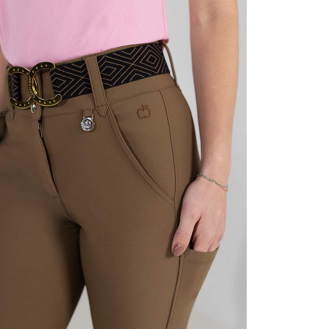 Dapplebay Sport Suede Knee Patch Breeches-Chestnut - Breeches.com - Flyclothing LLC