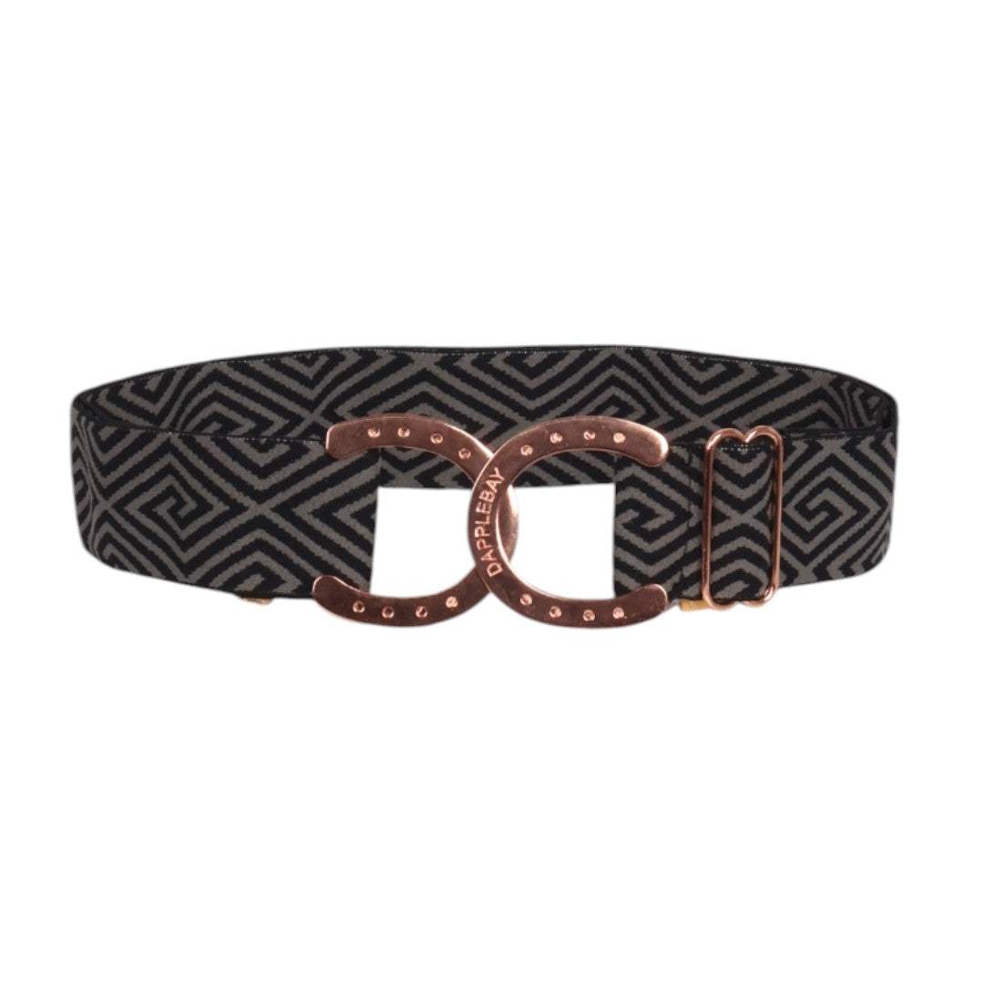 Dapplebay Horse Shoe Belt- Key-Graphite - Breeches.com - Flyclothing LLC