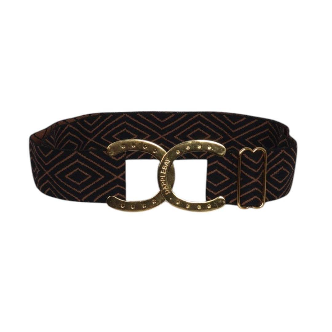 Dapplebay Horse Shoe Belt- Diamond-Black - Breeches.com - Flyclothing LLC