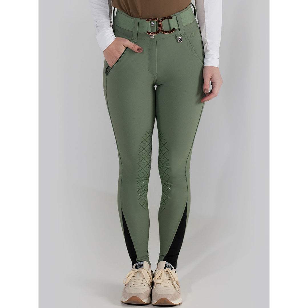 Dapplebay Sport Silicone Knee Patch Breeches-Rosemary - Breeches.com - Flyclothing LLC