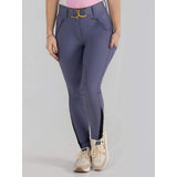 Dapplebay Sport Silicone Knee Patch Breeches-Purple Dusk - Breeches.com - Flyclothing LLC