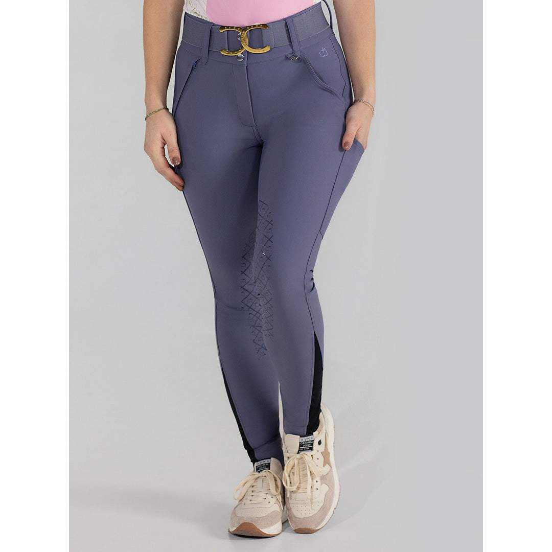 Dapplebay Sport Silicone Knee Patch Breeches-Purple Dusk - Breeches.com - Flyclothing LLC