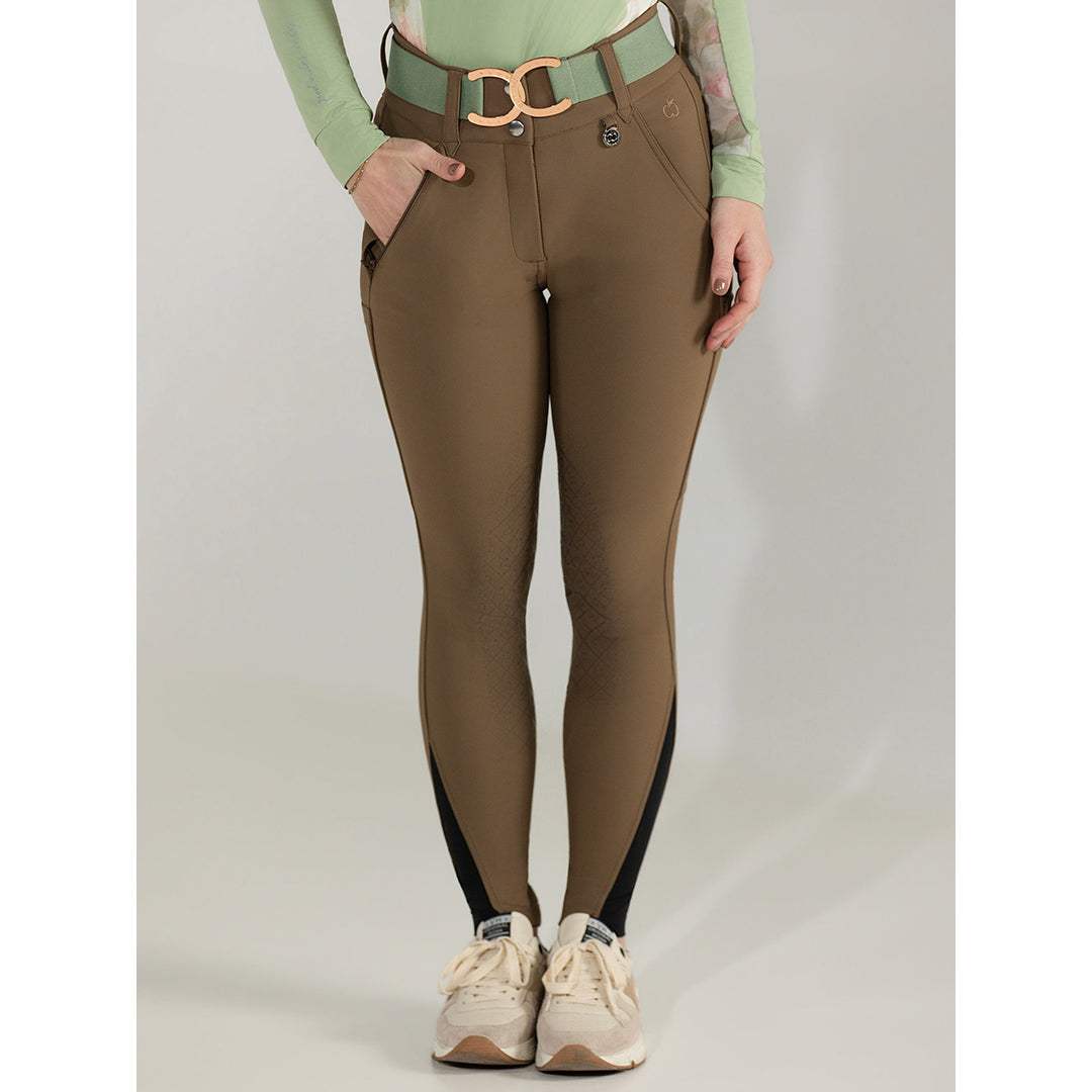 Dapplebay Sport Silicone Knee Patch Breeches-Chestnut - Breeches.com - Flyclothing LLC