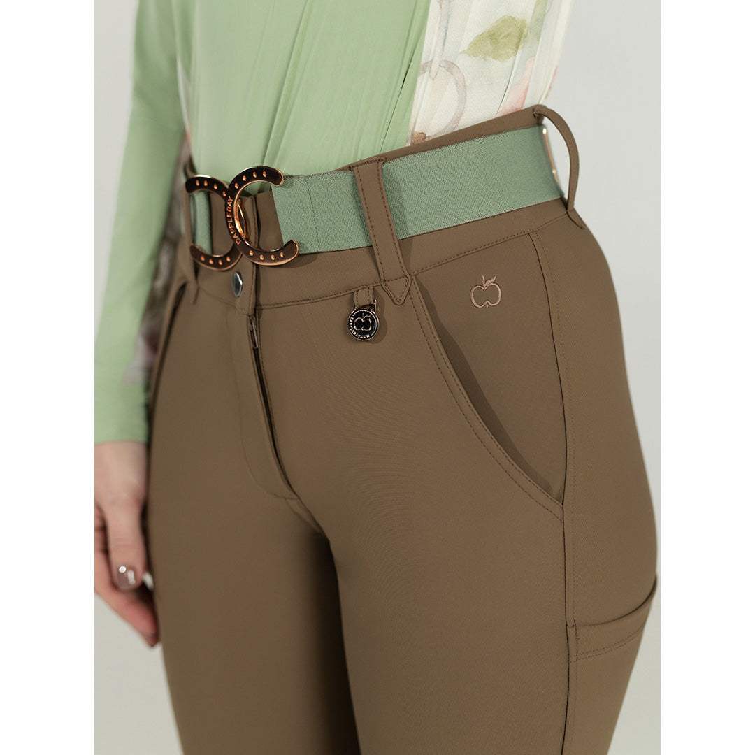 Dapplebay Sport Silicone Knee Patch Breeches-Chestnut - Breeches.com - Flyclothing LLC