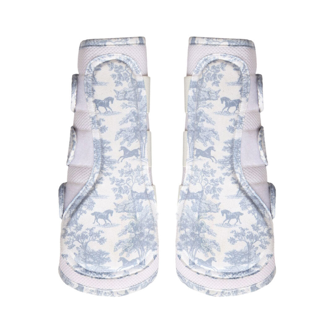 Dapplebay Equestrian Toile Airflow Brush Boots-Moonrise