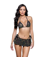Roma Costume 2PC Sequin Net TieRoma CostumeSide Bikini Set - Roma Costume - Flyclothing LLC