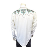 Rockmount Ranch Wear Men's Ivory Boot Bug Embroidered Western Shirt - Rockmount Clothing - Flyclothing LLC