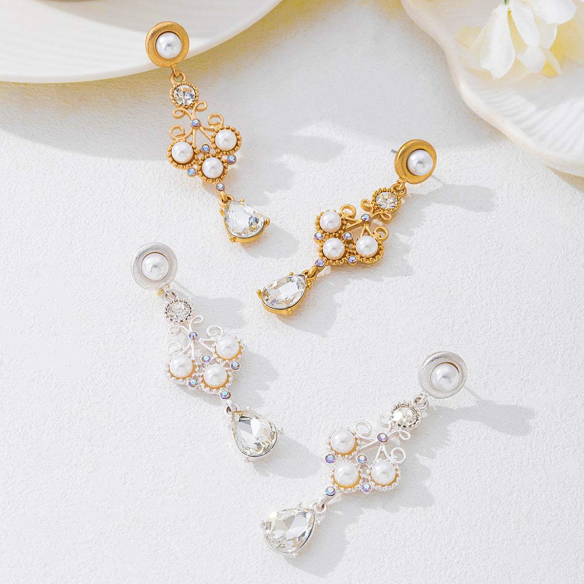 New Arrival Vintage Exquisite Drop Earrings For Women, Elegant High End Pearl Earrings, Versatile Temperament Fashion Hot Selling Jewelry - My Store - Flyclothing LLC