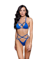 Roma Costume 2PC Spandex Strappy Ring Bikini Set - Roma Costume - Flyclothing LLC