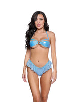 Roma Costume 2PC Shimmer Bandeau Bikini Set - Roma Costume - Flyclothing LLC