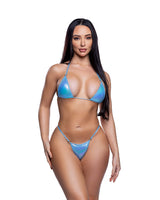Roma Costume 2PC Iridescent Foil Ring Bikini Set - Roma Costume - Flyclothing LLC