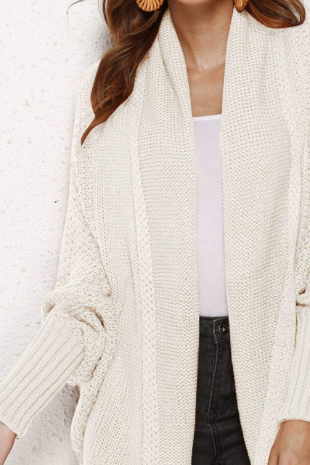 Angel Wings Open Front Batwing Sleeve Cardigan - Trendsi - Flyclothing LLC