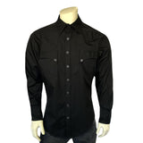Rockmount Ranch Wear Men's Black Quarter Horse Pima Cotton Western Shirt - Rockmount Clothing - Flyclothing LLC