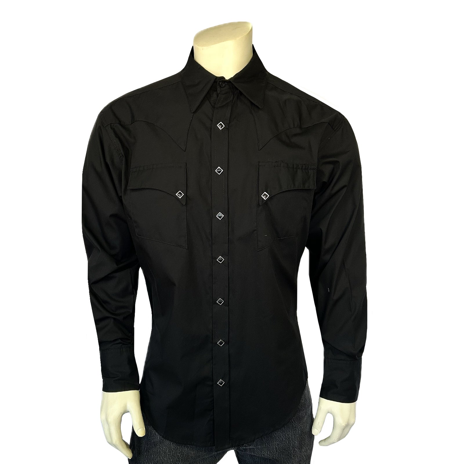 Rockmount Ranch Wear Men's Black Quarter Horse Pima Cotton Western Shirt - Rockmount Clothing - Flyclothing LLC