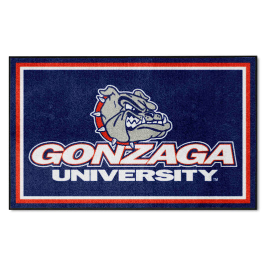 Gonzaga Bulldogs 4ft. x 6ft. Plush Area Rug - Gonzaga