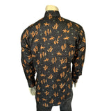 Rockmount Ranch Wear men s black horse rider print western shirt - Rockmount Clothing - Flyclothing LLC