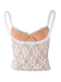 Frill Bow Lace Cami - Trendsi - Flyclothing LLC