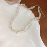 Titanium Steel Rice Bead Necklace - Trendsi - Flyclothing LLC