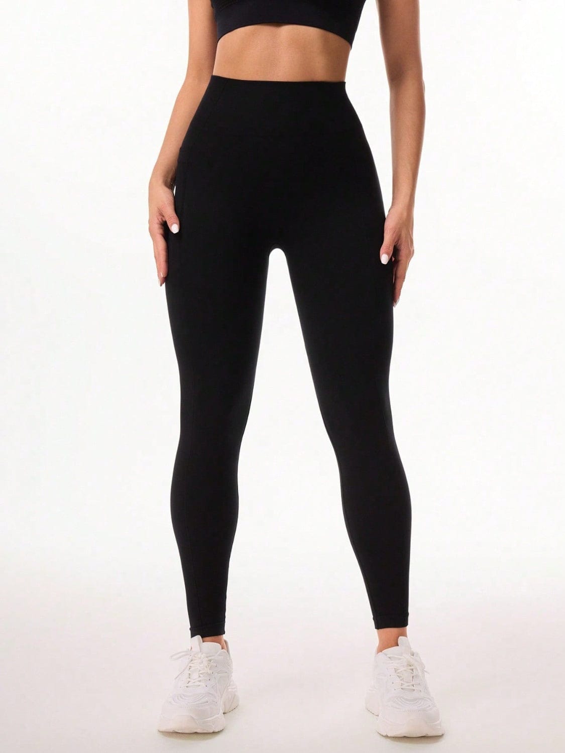 Pocketed High Waist Active Leggings - Trendsi