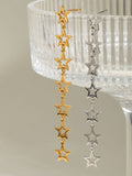 Stainless Steel Cutout Star Earrings - Trendsi