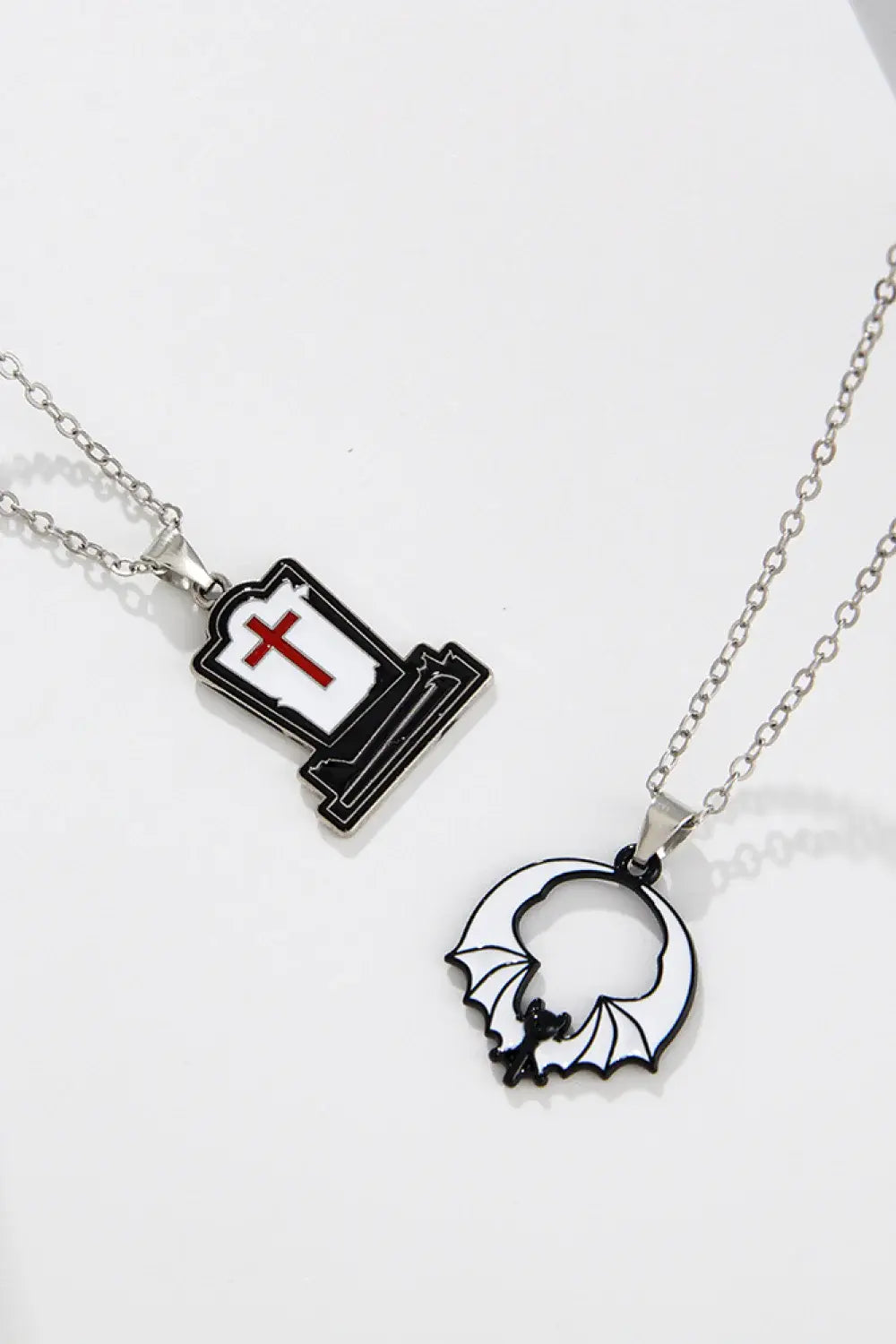 Two-Piece Halloween Theme Necklace Set - Trendsi - Flyclothing LLC