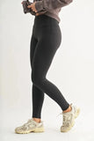 MONO B Essential Solid Leggings - Trendsi