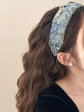 Star Braided Wide Denim Headband - Trendsi - Flyclothing LLC