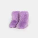 Thermal Fuzzy Platform Boots - Trendsi - Flyclothing LLC