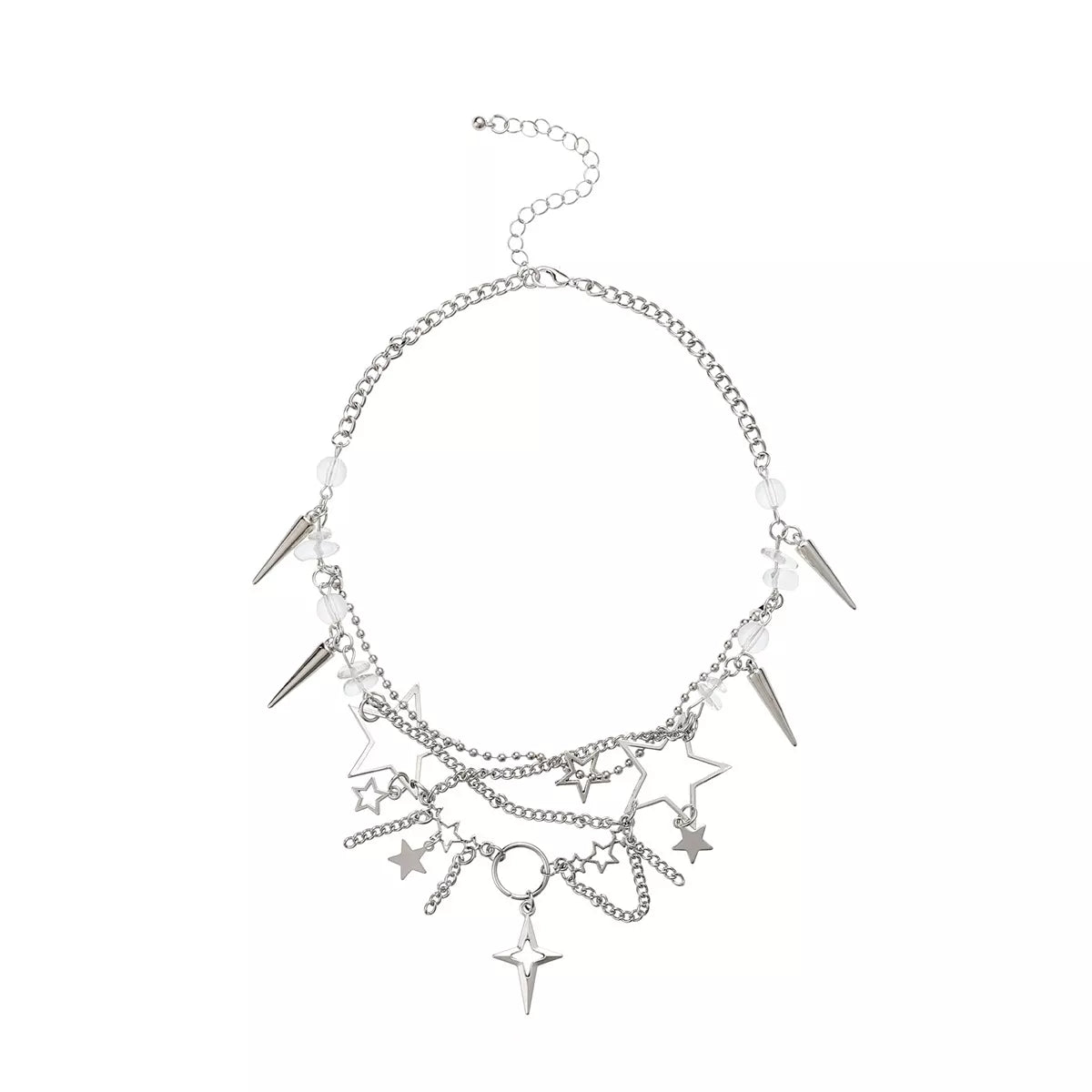 Gothic Star and Cross Charm Choker Necklace - Trendsi - Flyclothing LLC