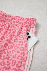 Leopard Print Casual Two-Piece Set with Side Stripes - Trendsi - Flyclothing LLC