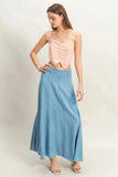 HYFVE Buttoned Front Strapless Knit Bustier Top - Trendsi