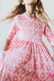 XOXO 3/4 Sleeve Pocket Twirl Dress - Mila & Rose ® - Flyclothing LLC