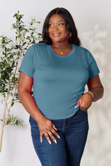 Basic Bae Full Size Round Neck Short Sleeve T-Shirt - ShopBasicbae - Flyclothing LLC