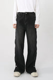 Side Slit Baggy Jeans with Pockets - Trendsi