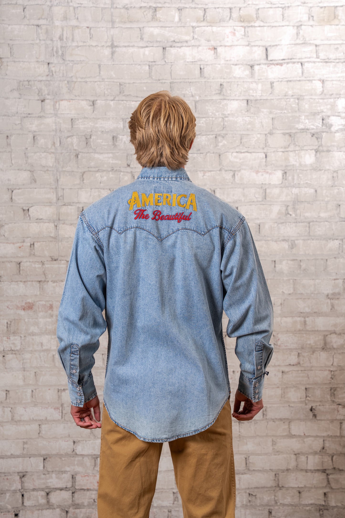 Rockmount Ranch Wear Men's USA 250th - America the Beautiful Embroidered Western Shirt - Rockmount Clothing - Flyclothing LLC