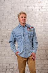 Rockmount Ranch Wear Men's USA 250th - America the Beautiful Embroidered Western Shirt - Rockmount Clothing - Flyclothing LLC