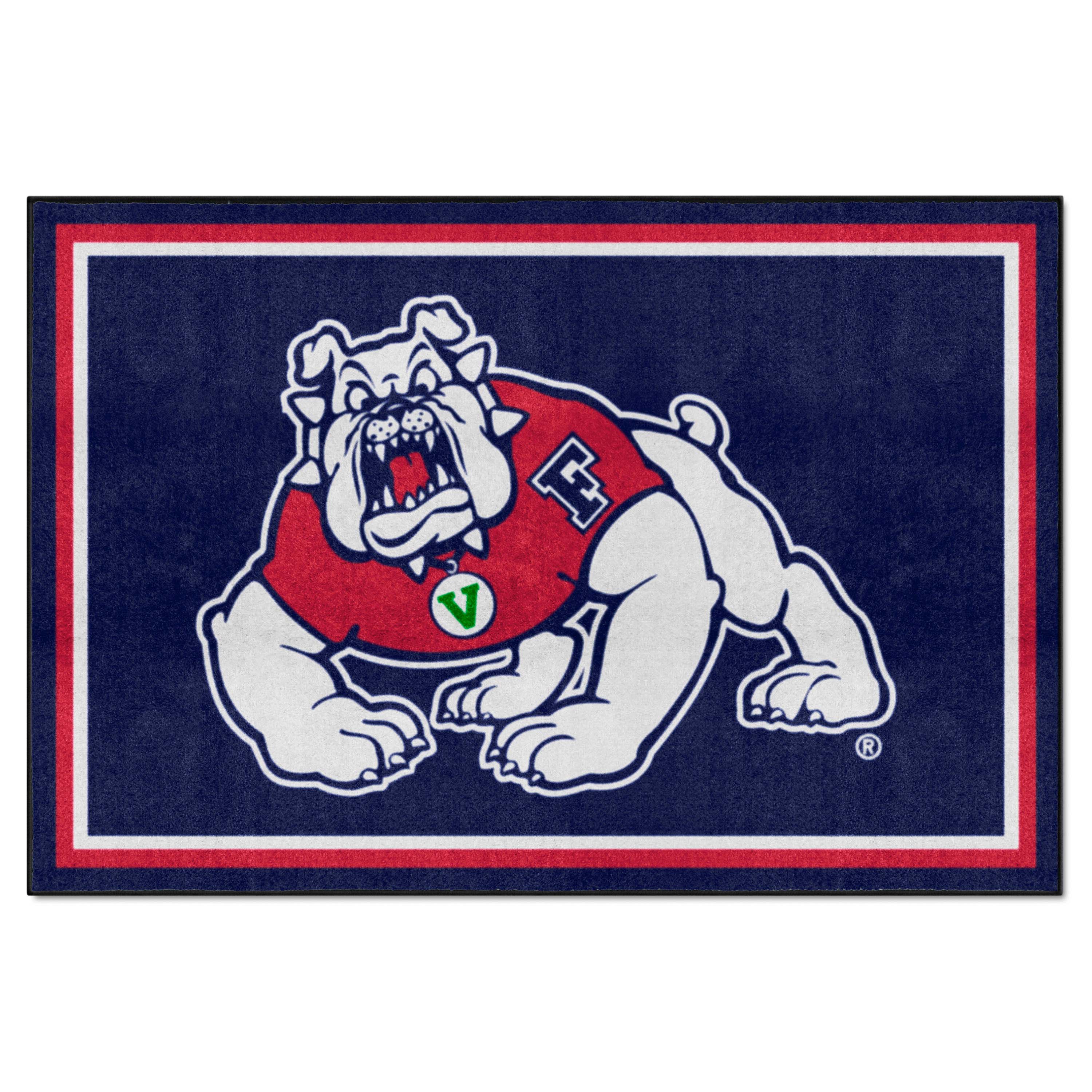 Fresno State Bulldogs 5ft. x 8 ft. Plush Area Rug - Fresno State