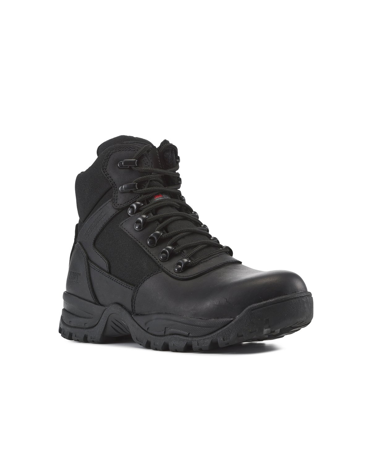 Kiwi Rugged Black Full Grain Leather Mid-Cut 6" Composite Toe Zipped Waterproof Tactical Boots [68100] - Kiwi - Flyclothing LLC