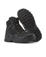 Kiwi Rugged Black Full Grain Leather Mid-Cut 6" Steel Toe Zipped Waterproof Tactical Boots [60300]