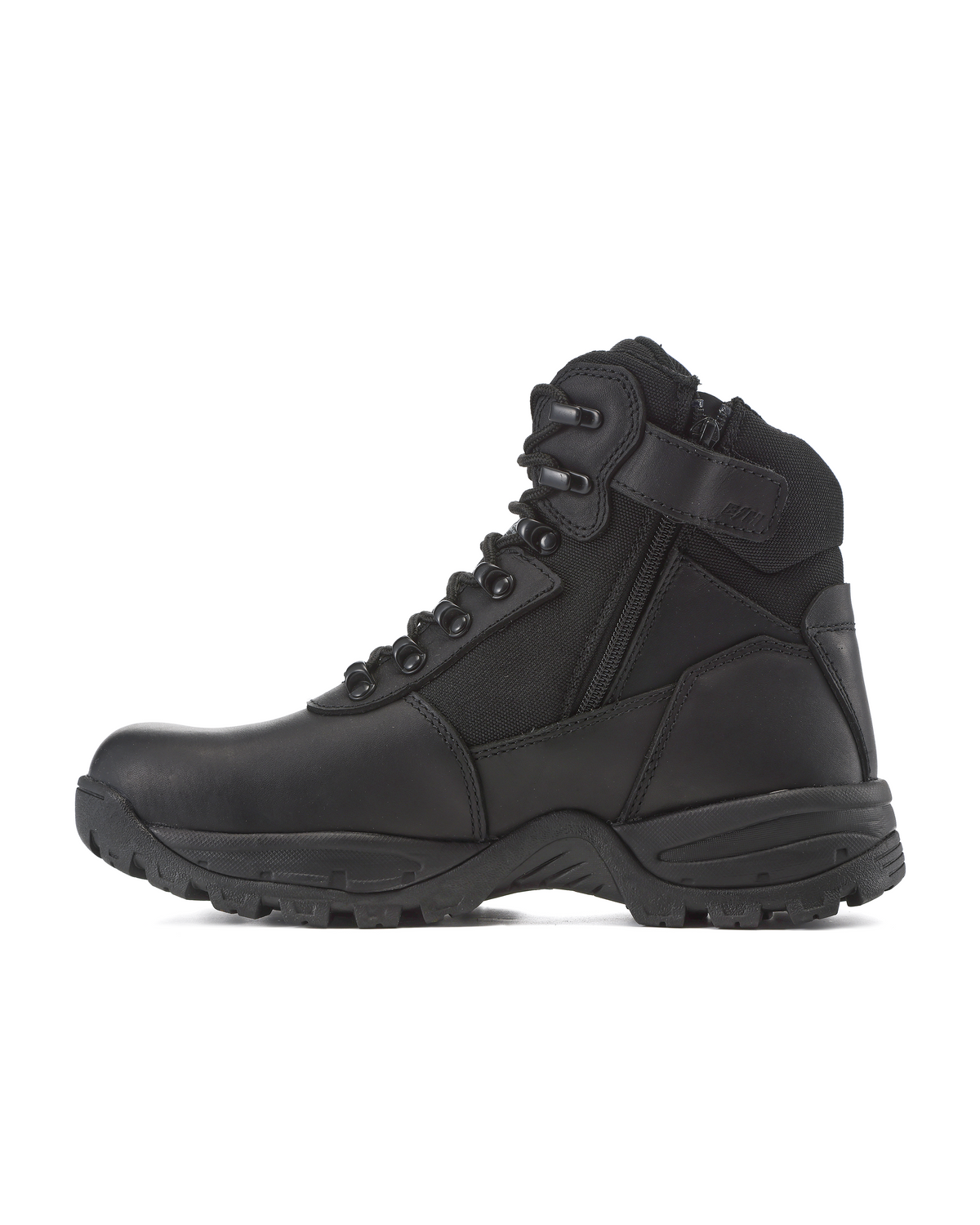 Kiwi Rugged Black Full Grain Leather Mid-Cut 6" Composite Toe Zipped Waterproof Tactical Boots [68100] - Kiwi - Flyclothing LLC