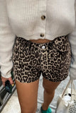 Leopard Shorts with Pockets - Trendsi