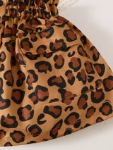 Children's Leopard Graphic Tee & Skirt Set - Trendsi - Flyclothing LLC