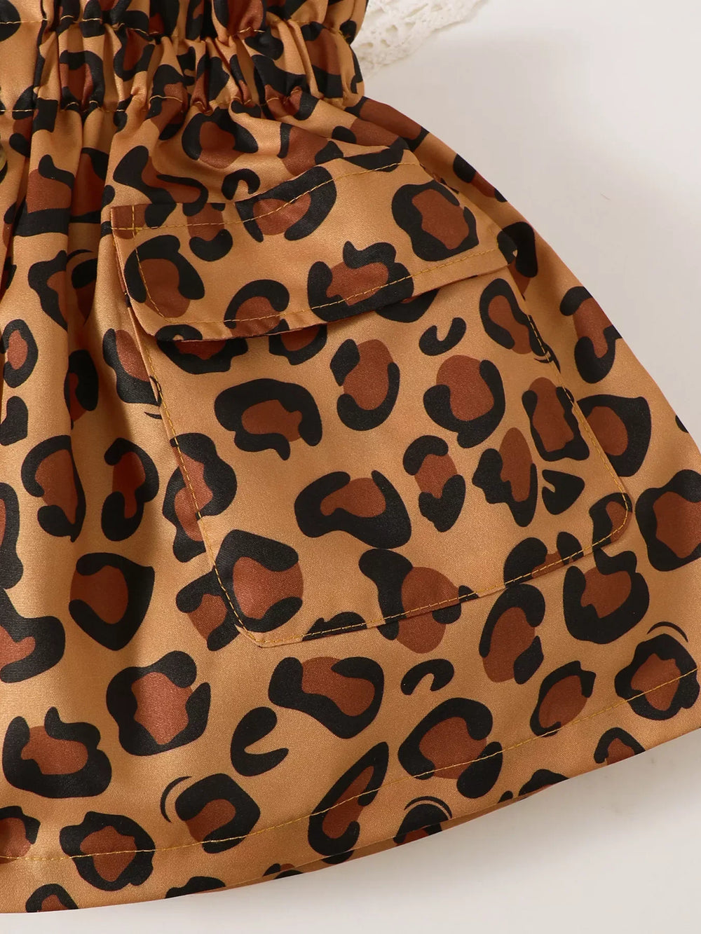 Children's Leopard Graphic Tee & Skirt Set - Trendsi - Flyclothing LLC