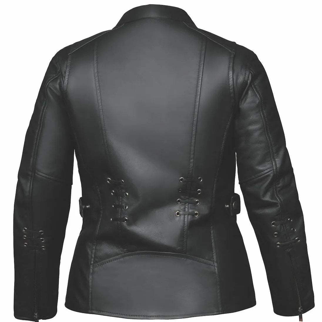 Juno - Women's Leather Motorcycle Jacket - Unik Just for Bikers - Flyclothing LLC